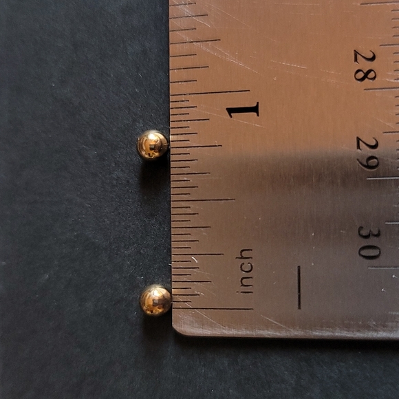 Small Gold Plated Earrings - Picture 2 of 4